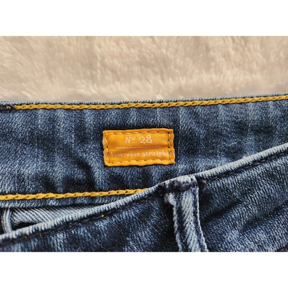 Pilcro And The Letterpress Low Rise Straight Denim Jeans Womens Size 28 - Picture 6 of 10
